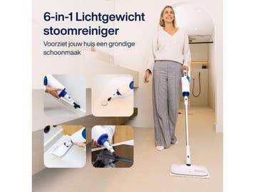 Samako Royal Elite - Stoomreiniger - 2-in-1 functie - Wit, Verzenden, Zo goed als nieuw