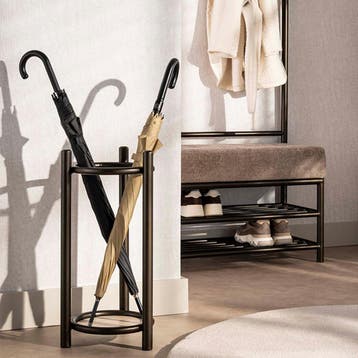 *WOONWINKEL* Ronde Paraplubak Met Bronskleurig Frame, Huis en Inrichting, Verzenden, Nieuw
