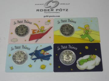 8 Euro Frankreich 4 x 2 Euro 2026 Kleiner Prinz stempelgl..., Verzenden