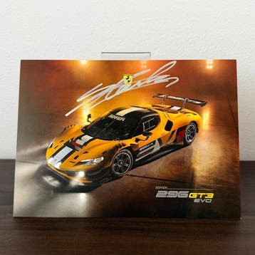 Ferrari 296 GT3 EVO - Official Fan Card - Leclerc Signed &, Nieuw