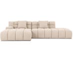 Bankstel Trentino Bank Loungebank Longchair Hoekbank Beige, Nieuw, Leer