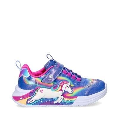 Skechers Unicorn Chaser klittenbandschoenen in het Blauw, Kleding | Dames, Schoenen, Instappers, Blauw, Nieuw, Verzenden