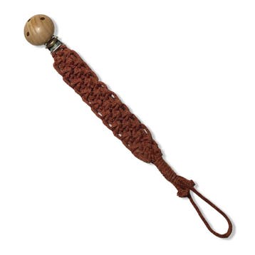 Speenkoord Cookie - Bordeaux Rood - Katoen - Macramé -, Ophalen of Verzenden, Nieuw