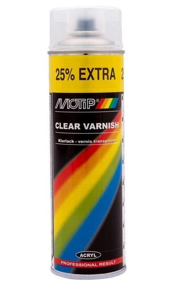 Motip blanke lak glans - spuitbus 500 ML, Verzenden, Nieuw