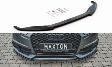 Voorspoiler Audi S6 / A6 S-Line C7 FL Glanzend Zwart, Ophalen of Verzenden, Nieuw