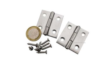 Rvs Scharnieren 38x36mm  2 stuks, Verzenden, Nieuw