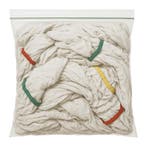 Wmm Huismerk Poetslappen hk katoen wit 1 kg, wit, Verzenden, Nieuw