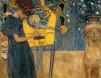 Kunstdruk Gustav Klimt - Die Musik 90x70cm, Verzenden, Nieuw