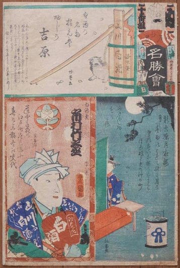 The Flowers of Edo with Pictures of Famous
