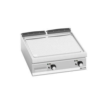 GGM Gastro | Elektrische bakplaat - 13,2kW - Geribbeld |, Verzenden, Nieuw in verpakking, Fornuis, Frituur en Grillen