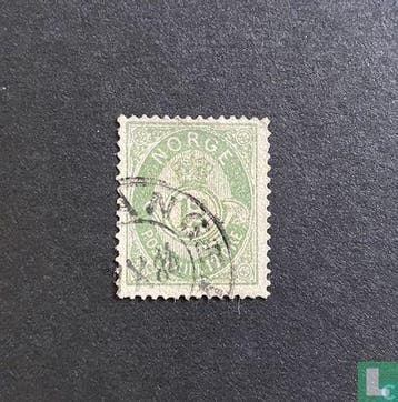 Noorwegen - Posthoorn - 1884, Verzenden, Gestempeld