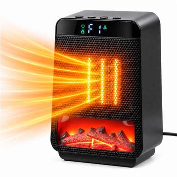 Keramische Ventilatorkachel 1000W – 3D Vlameffect & Timer, Verzenden, Nieuw
