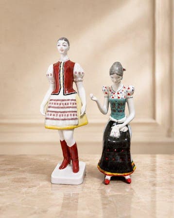 HOLLOHAZA - Figuur (2) - Porselein