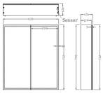 Wiesbaden Quatro spiegelkast +verlichting 60x70x13, Ophalen of Verzenden, Nieuw