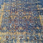 Luxe vintage marineblauw tapijt geïnspireerd op Tabriz met, Nieuw