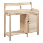 Tuinwerktafel Alessano oppottafel 110x107x46 cm naturel casa, Verzenden, Nieuw
