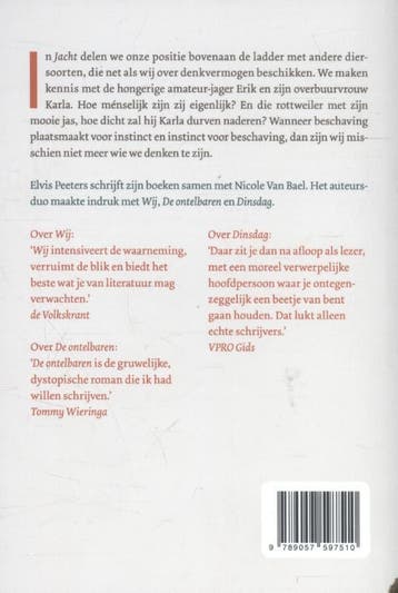 Jacht 9789057597510 Elvis Peeters, Verzenden, Zo goed als nieuw, Elvis Peeters