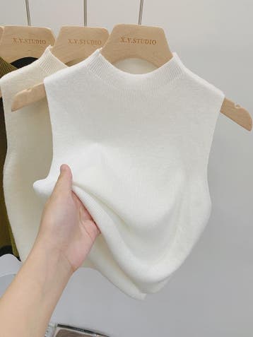 Gebreide Tanktop Dames - Mouwloos Vest Trui voor Lente & Zom, Verzenden, Nieuw