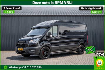 Ford Transit 2.0 EcoBlue L3H2 | 170 PK | Automaat | Trekhaak, Automaat, Stof, Gebruikt, Zwart