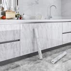 Keuken wrappen? Wrapfolie marmer, plakfolie marble wit mat, Nieuw