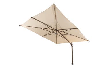 4 Seasons Finca Zweefparasol 300x400 cm. - beach/dark, Verzenden, Nieuw, Zweefparasol