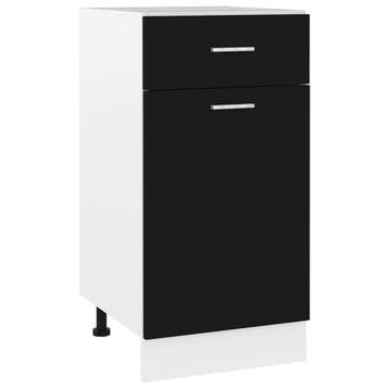 Keukenkast Lyon 40cm Zwart | Retourdeal 34% Korting, Minder dan 50 cm, Zwart, Ophalen of Verzenden, Zo goed als nieuw