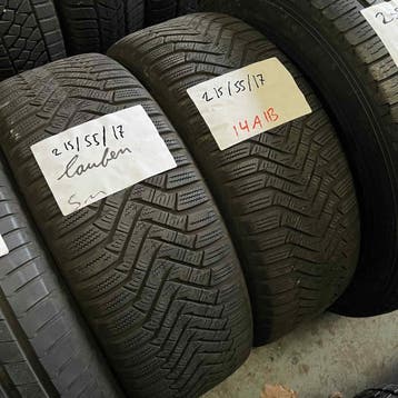 2 x Laufenn 215-55-17 Winterbanden 5mm, 17 inch, Band(en), Personenwagen, Gebruikt
