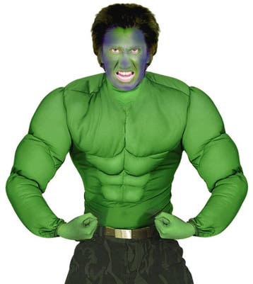 Hulk spierballen shirt groen, Ophalen of Verzenden, Nieuw