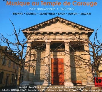 cd - musique au temple de carouge - BRUHNS, CORELLI, SZAR..., Verzenden, Zo goed als nieuw