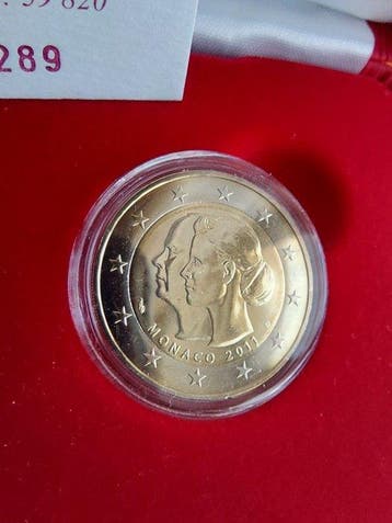 Monaco. 2 Euro 2011 Mariage Princier (Zonder minimumprijs)
