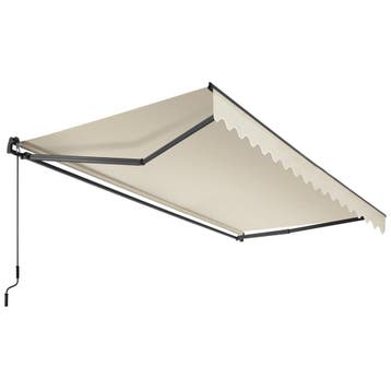 Zonnescherm Ornella met wandhouder - 300 x 250 cm, beige, Verzenden, Nieuw
