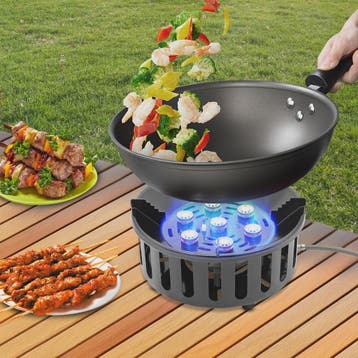 7-Core Camping Gasfornuis 21000W - Krachtig, Draagbaar & Win, Verzenden, Nieuw