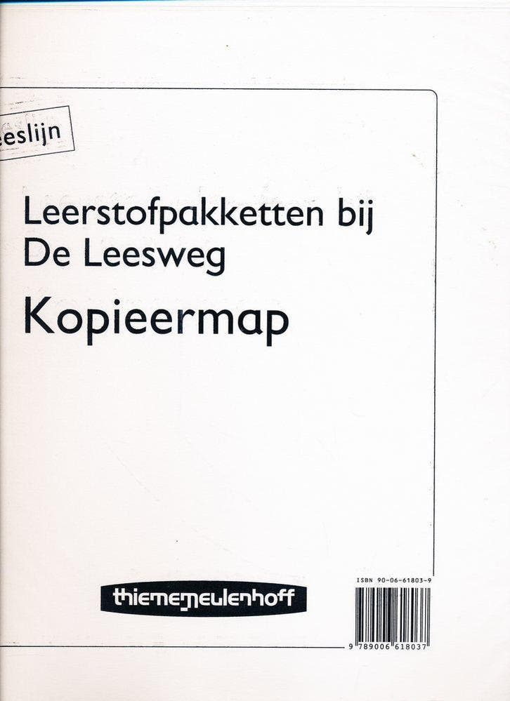 Leeslijn versie 1 Leerstofpakketten bij Leesweg Kopieermap, Boeken, Schoolboeken, Verzenden