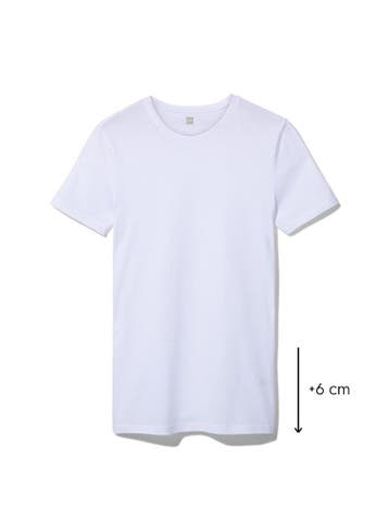 HEMA Heren t-shirt regular fit o-hals extra lang - 2 stuks, Verzenden, Nieuw