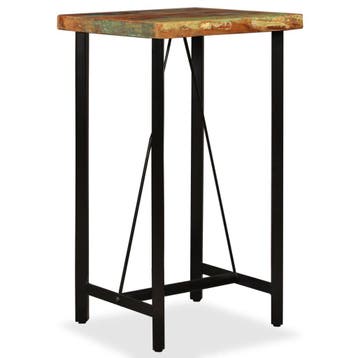 vidaXL Bartafel 60x60x107 cm massief gerecycled hout, Huis en Inrichting, Tafels | Eettafels, Verzenden, Nieuw