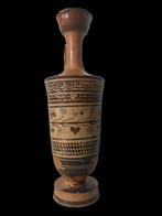 Oud-Grieks Terracotta Lekythos - 18.5 cm