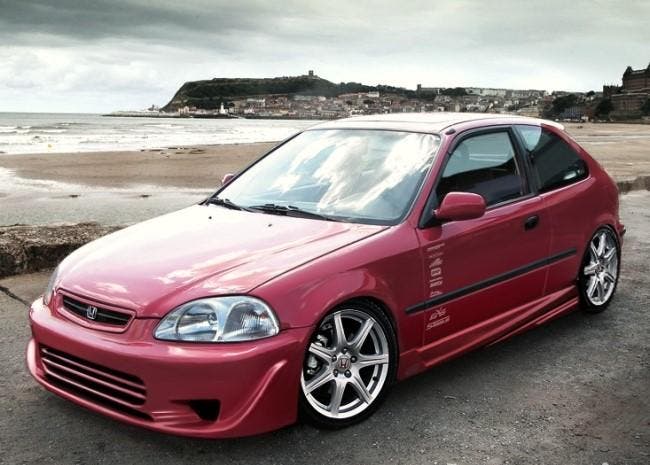 SK-Import Side Skirts Polyester Honda Civic, Auto-onderdelen, Sidebars, Nieuw, Ophalen of Verzenden