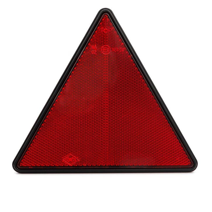 Reflector Driehoek Rood - 143x162mm - Reflector - Reflectiep, Auto-onderdelen, Verlichting, Nieuw, Universele onderdelen, Ophalen of Verzenden