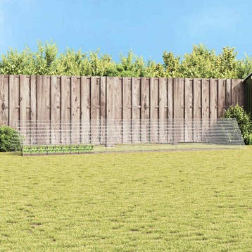 vidaXL Konijnenkooi Zilver 650 x 100 x 85 cm Gegalvaniseerd, Dieren en Toebehoren, Knaagdieren en Konijnen | Hokken en Kooien