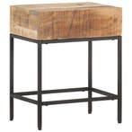 vidaXL Bijzettafel 40x30x50 cm massief ruw mangohout, Huis en Inrichting, Tafels | Bijzettafels, Verzenden, Nieuw, Hout, 45 tot 60 cm
