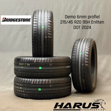 215/45/20 95H Bridgestone zomerbanden demo 6mm profiel 4X, Auto-onderdelen, Banden en Velgen, Ophalen of Verzenden, Band(en), Personenwagen