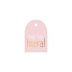 3x Cadeaulable  Hiep Hiep Hoera   Roze (Per 3 stuks), Ophalen of Verzenden, Nieuw