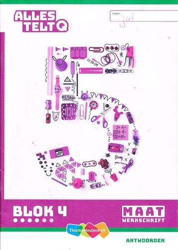 Alles Telt Q Antwoorden Werkschrift Maat blok 4 groep 5, Verzenden, Nieuw
