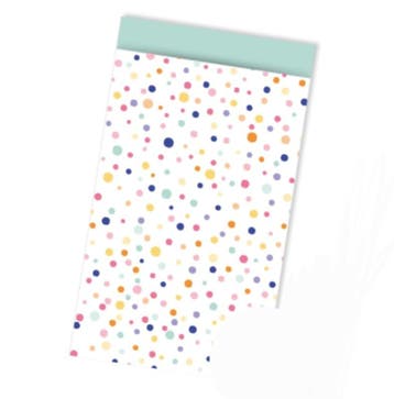 5x Cadeauzakje Confetti MultiColor 12x19cm (Per 5 stuks), Diversen, Ophalen of Verzenden, Nieuw, Cadeauzakje