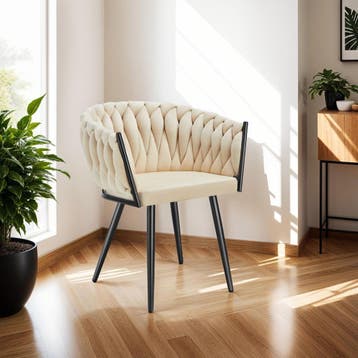 Set eetkamerstoelen Astano fluweel, knoopdesign, Verzenden, Nieuw