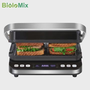 BioloMix Contactgrill 2000W - Panini, Grill, Wafelmaker - Di, Verzenden, Nieuw