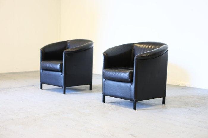 Wittmann Austria - Paolo Piva - Lounge stoel (2) - Aura -, Antiek en Kunst, Antiek | Meubels | Stoelen en Banken