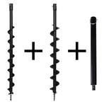 Kibani Grondboren Set 60 MM + 80 MM + Verlengstuk Lengte 500, Nieuw, Kibani