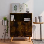 vidaXL Dressoir 60x30x72 cm bewerkt hout gerookt, Huis en Inrichting, Kasten | Dressoirs, Verzenden, Nieuw, 50 tot 100 cm, 25 tot 50 cm