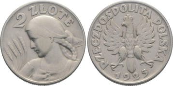 2 Zloty 1925 Polen Republik 1918-1939, Verzenden